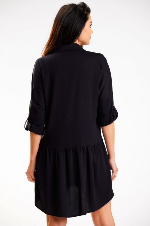 Black Daydress in Day Dresses with Polyester and Viscose