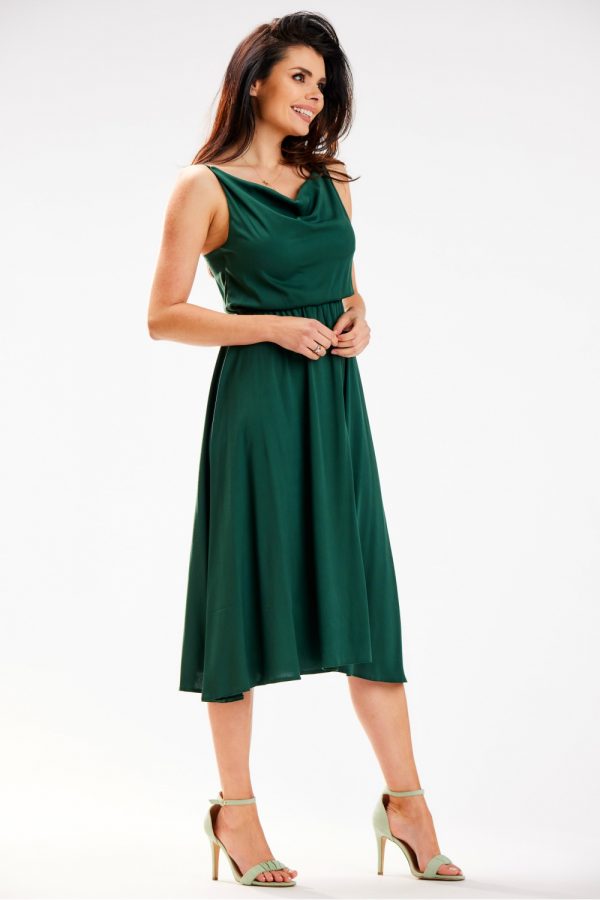 Green Daydress in Day Dresses with Polyester and Viscose