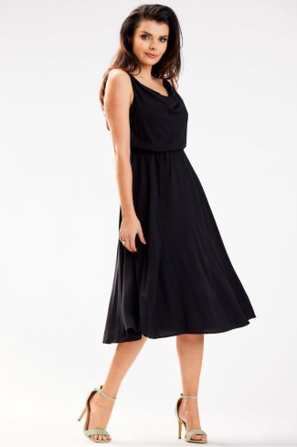 Black Daydress in Day Dresses with Polyester and Viscose