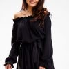 977885 Black Daydress in Day Dresses with Polyester and Viscose