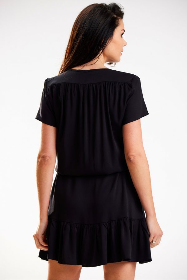Black Daydress in Day Dresses with Polyester