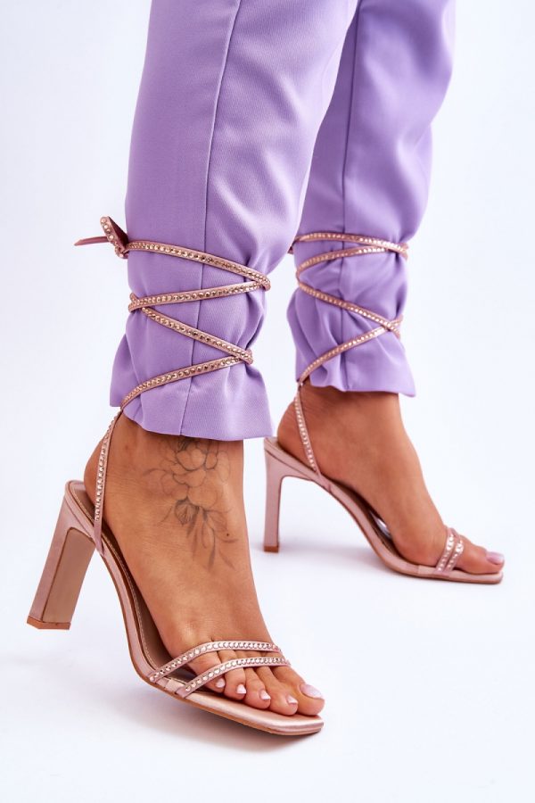 beige Strappy sandals model 179622 Step in style