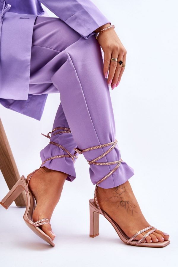 beige Strappy sandals model 179622 Step in style