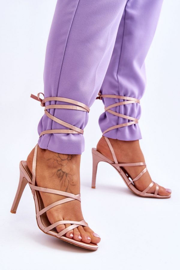 beige Strappy sandals model 179630 Step in style