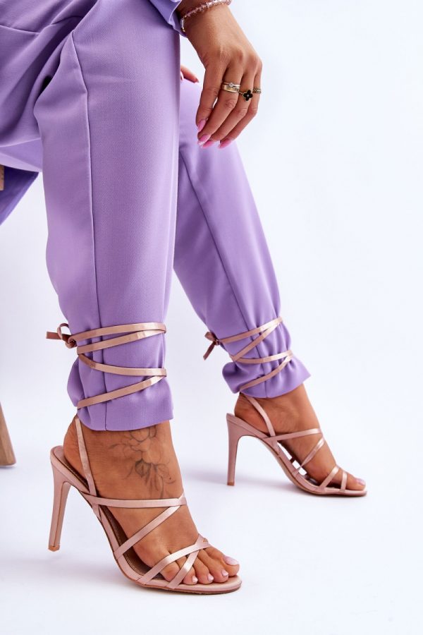 beige Strappy sandals model 179630 Step in style