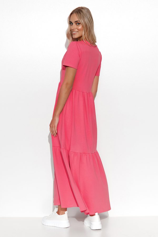 Pink Daydress in Day Dresses with Cotton and Spandex