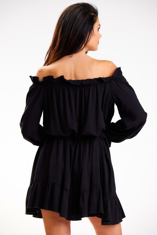 Black Daydress in Day Dresses with Polyester and Viscose