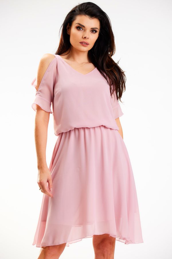Pink Daydress in Day Dresses with Polyester