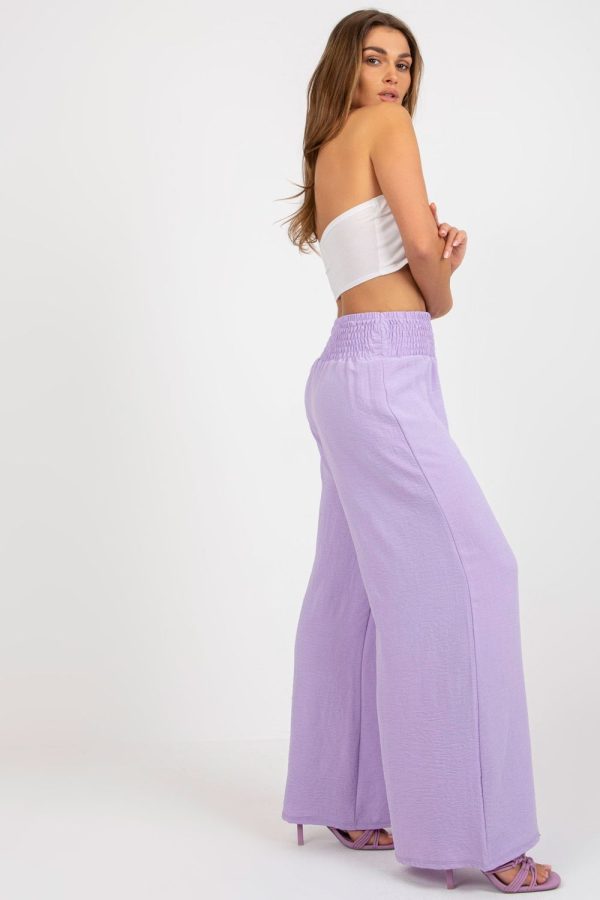 Violet Women Trousers in Casual Pants For Women with Spandex and Polyester