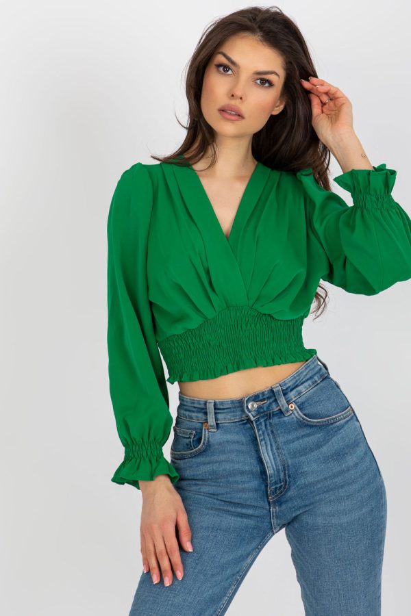 green Blouse model 179691 Italy Moda