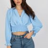 978165 blue Blouse model 179692 Italy Moda