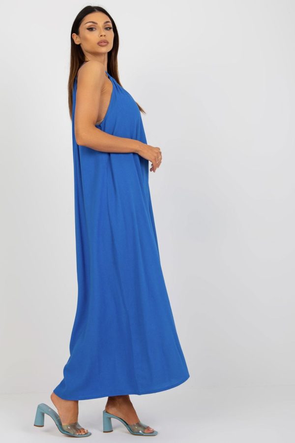 Blue Daydress.Cotton, Len and Viscose