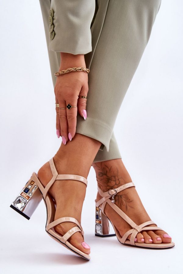 beige Heel sandals model 179863 Step in style