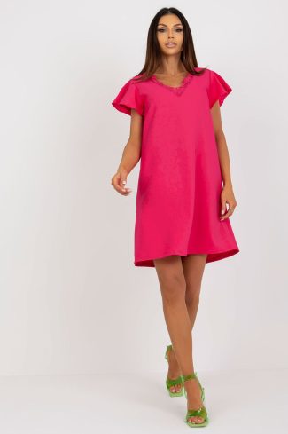 Pink Daydress in Day Dresses with Polyester