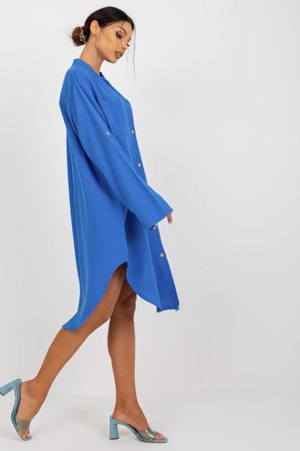 Blue Daydress in Day Dresses with Cotton, Len and Viscose