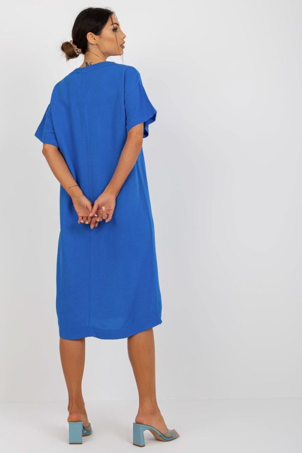 Blue Daydress in Day Dresses with Cotton, Len and Viscose