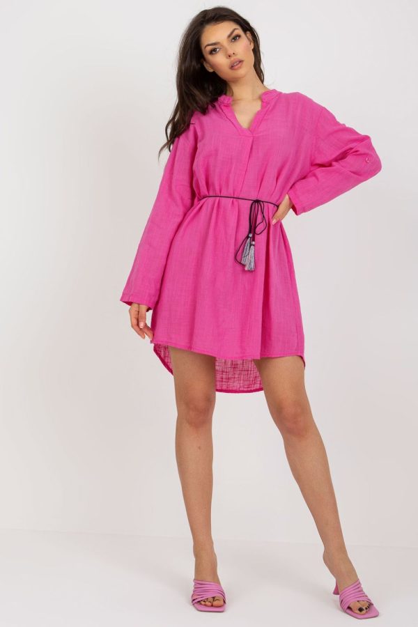 Pink Daydress in Day Dresses with Cotton