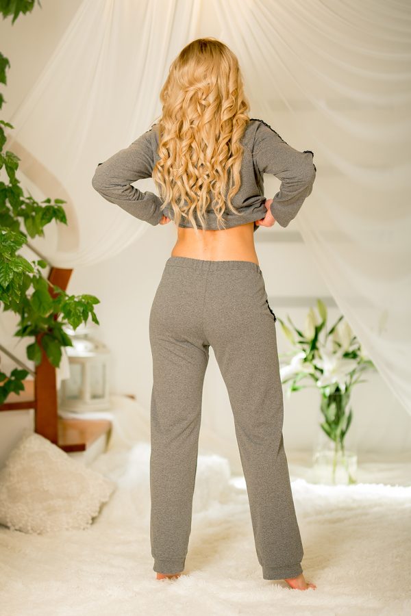 Grey Tracksuit Trousers in Pants, Trousers, Shorts with Cotton and Spandex