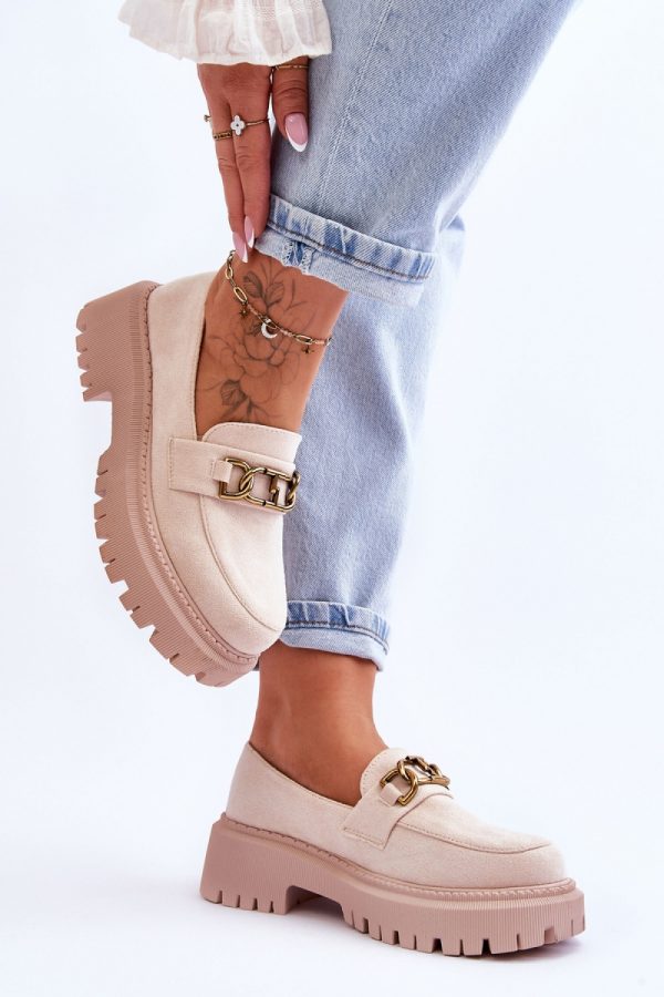 beige Mocassin model 180104 Step in style