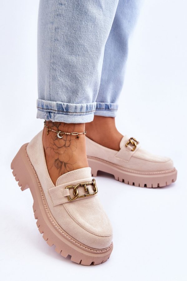 beige Mocassin model 180104 Step in style