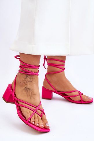 pink Strappy sandals model 180119 Step in style