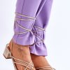 Yellow Strappy Sandals in Sandals & Flip-Flops For Women with Fabric, Footbed and Heel Height