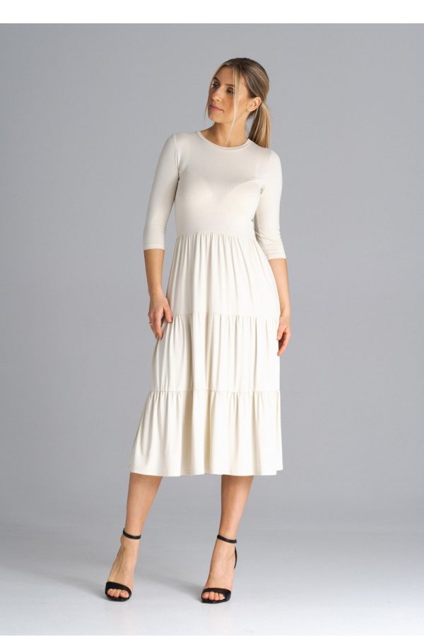 beige Daydress model 180849 Figl