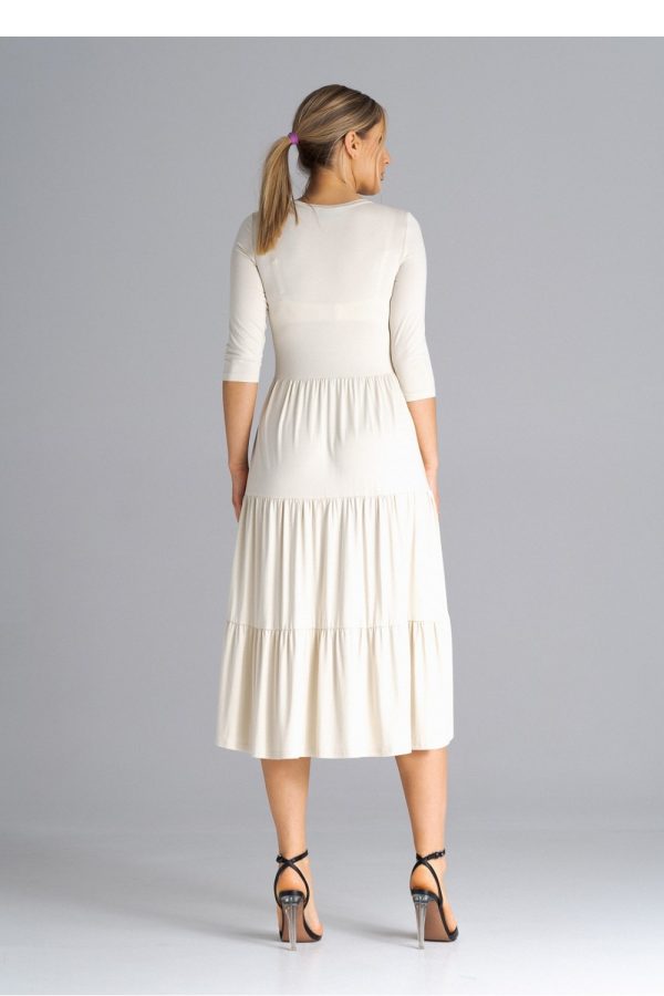 beige Daydress model 180849 Figl