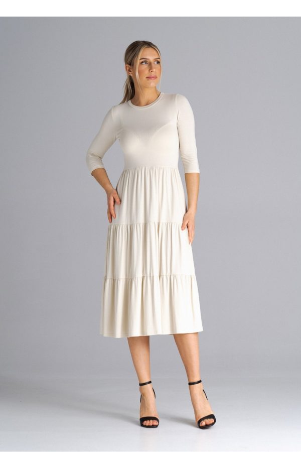 beige Daydress model 180849 Figl