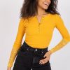 Orange Blouse in Women`s Blouses, Tunics with Cotton and Spandex