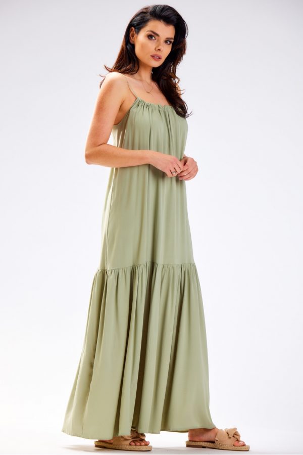 Green Daydress in Day Dresses with Polyester and Viscose