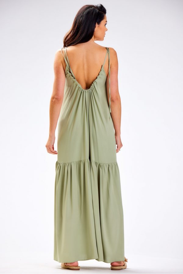 Green Daydress in Day Dresses with Polyester and Viscose
