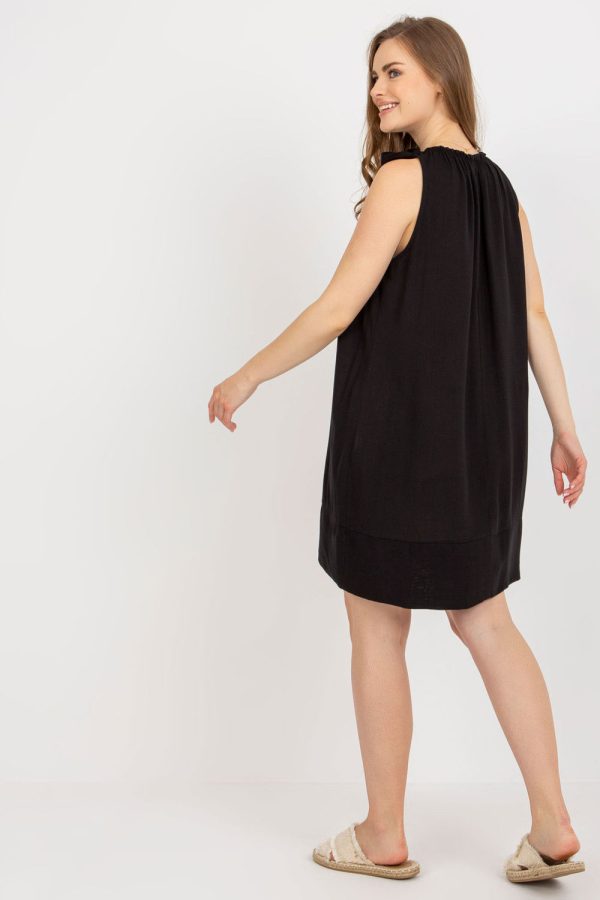 Black Daydress in Day Dresses with Viscose
