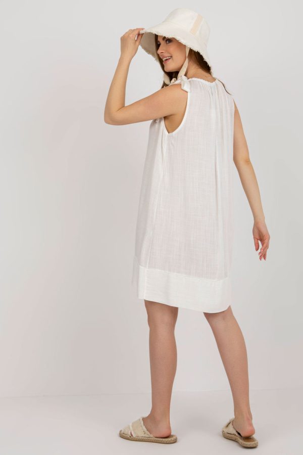 Beige Daydress in Day Dresses with Viscose