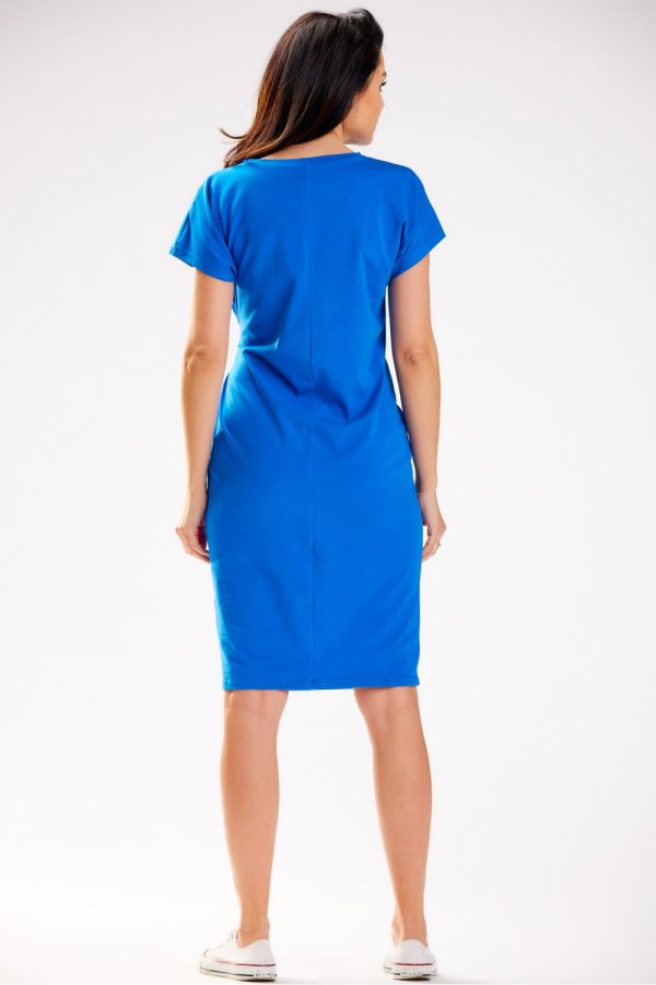 Blue Daydress in Day Dresses with Cotton and Lycra