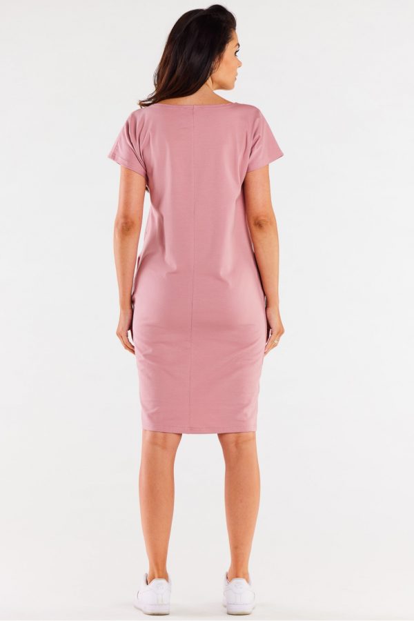 Pink Daydress in Day Dresses of Cotton and Lycra