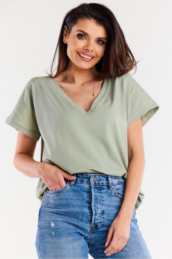 green Blouse model 181269 Infinite You