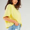 Yellow Blouse in Women`s Blouses, Tunics with Cotton and Lycra