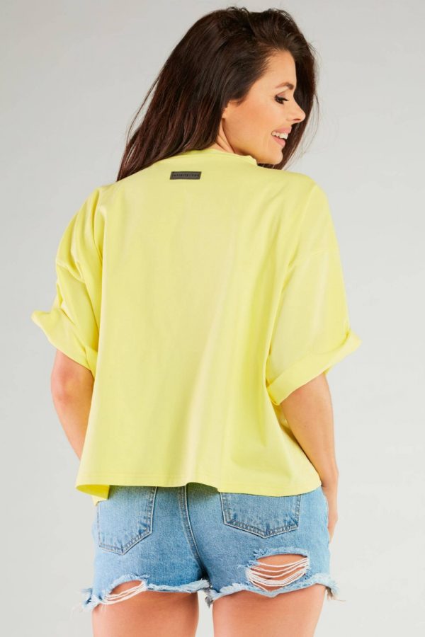 Yellow Blouse in Women`s Blouses, Tunics with Cotton and Lycra