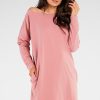 Pink Daydress in Day Dresses with Cotton and Lycra