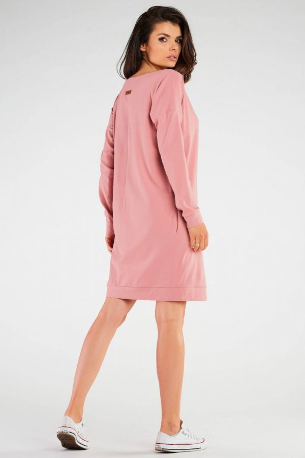 Pink Daydress in Day Dresses with Cotton and Lycra