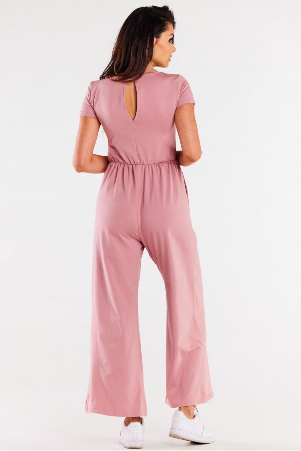Pink Suit in Playsuits For Women with Cotton and Lycra