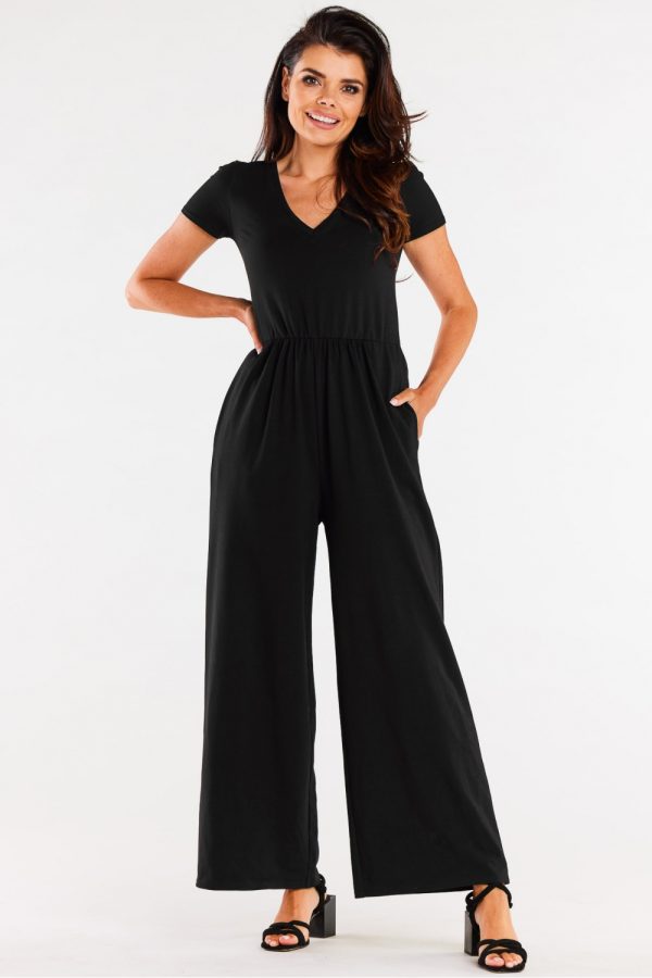 Black Suit in Playsuits For Women with Cotton and Lycra
