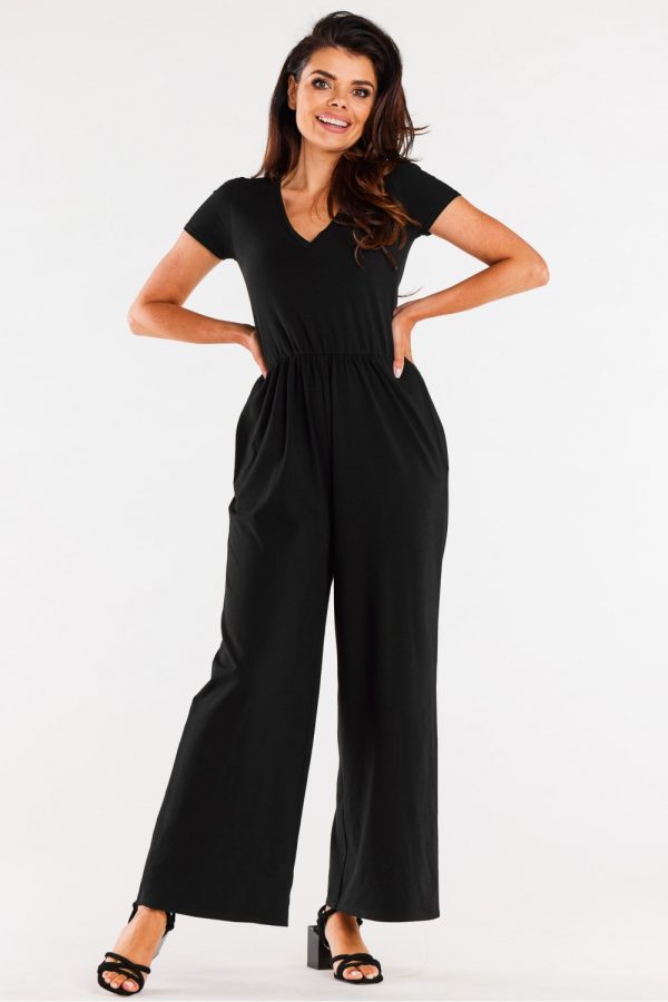 Black Suit in Playsuits For Women with Cotton and Lycra