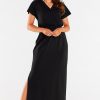 Black Daydress in Day Dresses with Cotton and Lycra