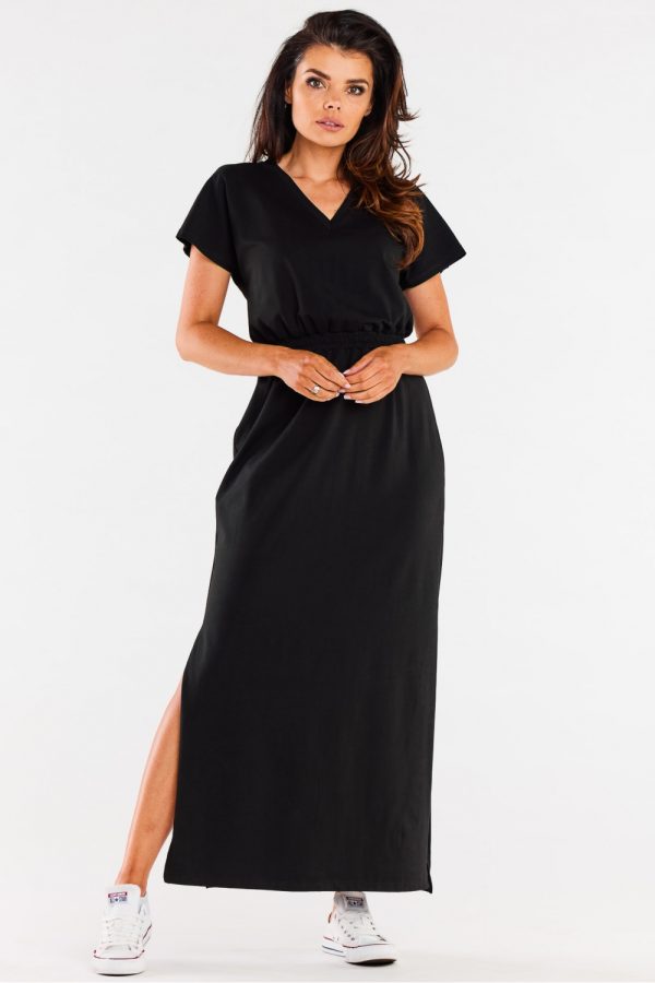 Black Daydress in Day Dresses with Cotton and Lycra