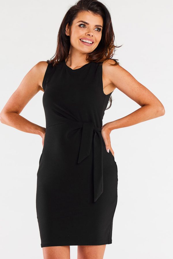 Black Daydress in Day Dresses with Cotton and Lycra