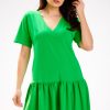 983113.jpg Green Daydress in Day Dresses with Cotton and Lycra