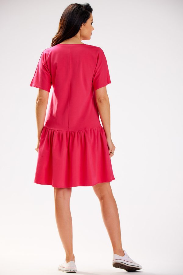 Pink Daydress in Day Dresses with Cotton and Lycra