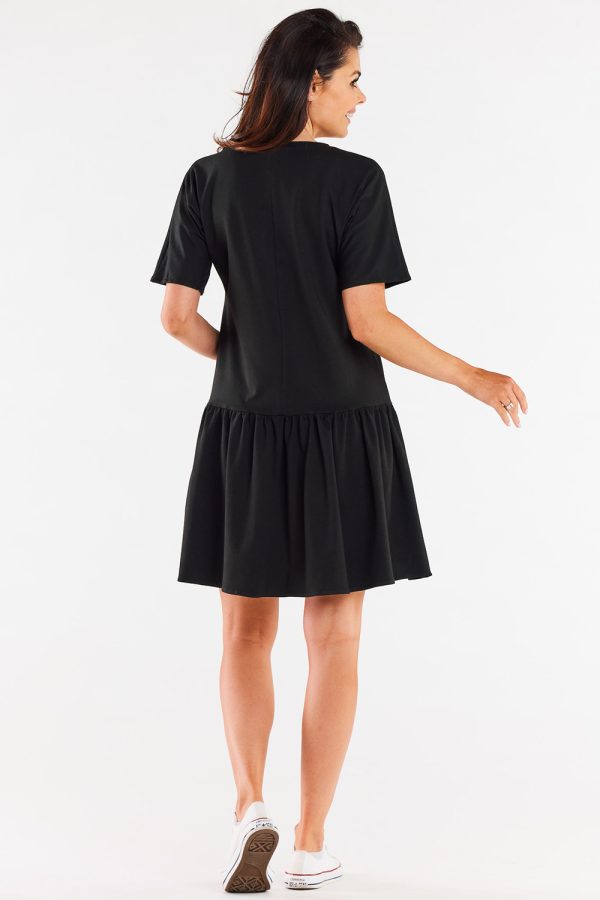 Black Daydress in Day Dresses with Cotton and Lycra